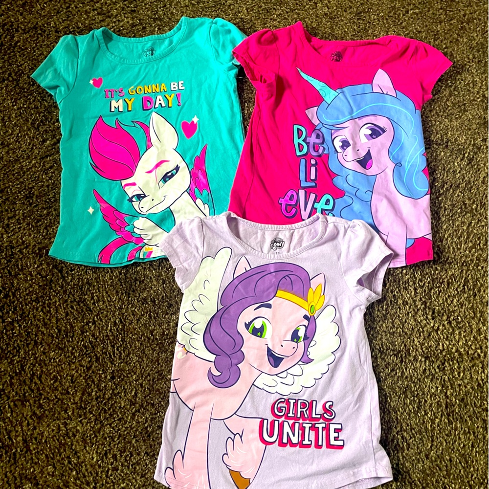 3 My Little Pony Short Sleeve Shirts